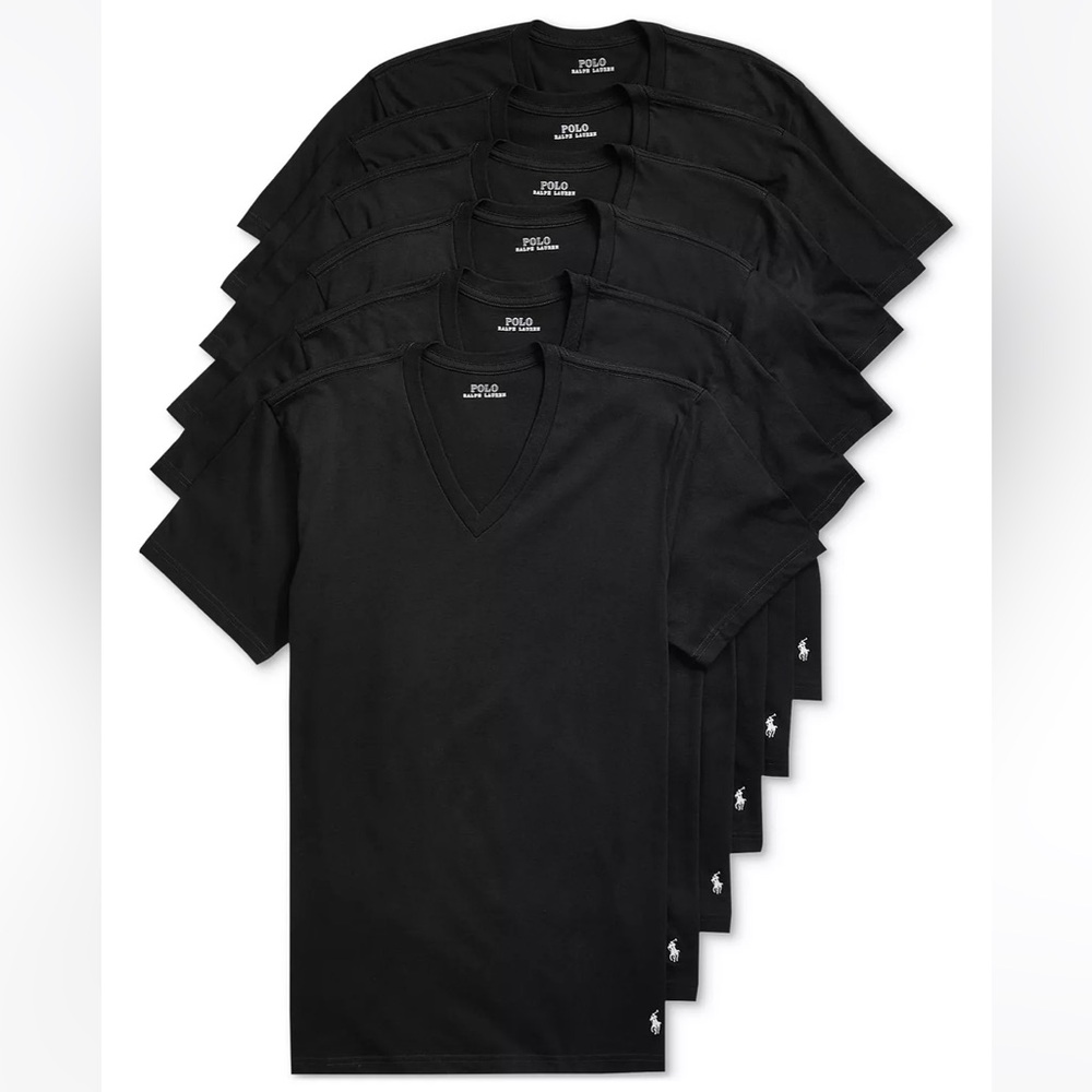 Men’s Polo Ralph Lauren 6 Pack Classic-Fit V-Neck T-Shirts